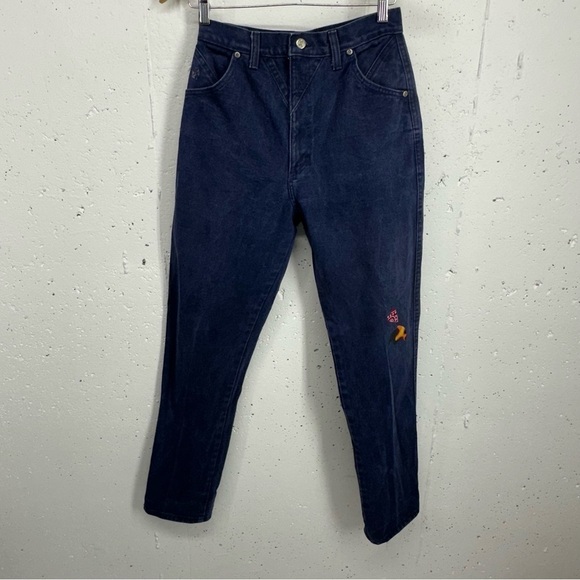Vintage Ozark Mountain Women’s size 9/10 High Waist Indigo Blue Jeans - Picture 1 of 14
